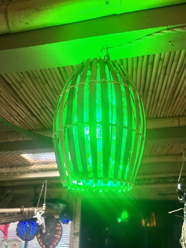 Nuova lampada retrò rattan - lampada,