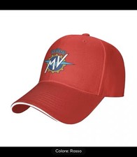 Cappello CAP - Tributo MV agusta - Rosso visiera italia