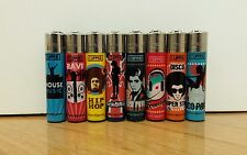 ACCENDINI CLIPPER MUSIC-2 COMPLETE SET -LIGHTERS-MECHEROS-BRIQUET-FEUERZEUG-OLD