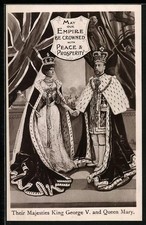 Cartolina Re Giorgio e Regina