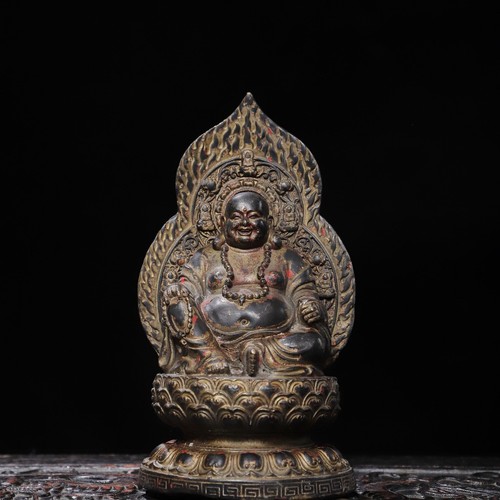 Old laughing buddha - laughing,
