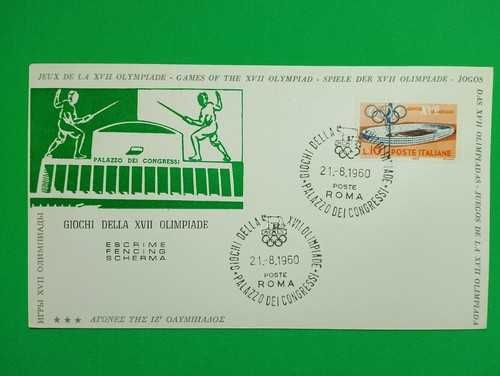 Fdc olimpiadi roma 1960 - fdc,
