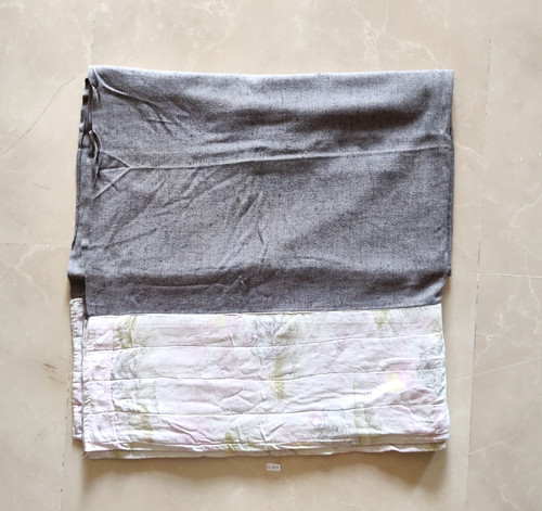 Coperta tessuto antica - antica, grigia
