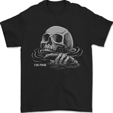 T-Shirt Drowning Skull Im Fine