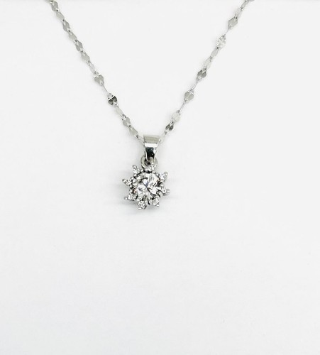Collana donna oro bianco - collana,