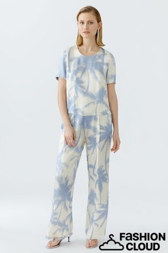 Pantalone oui bianco blu - pantalone,