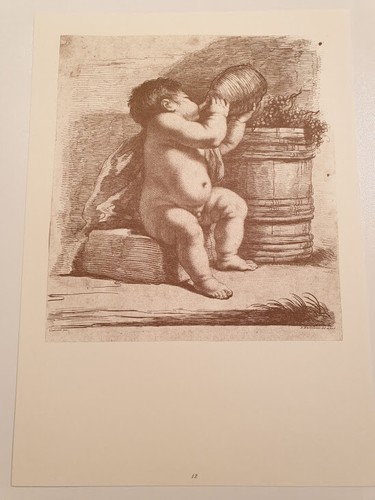 Riproduzione putto con fiasco - riproduzione,