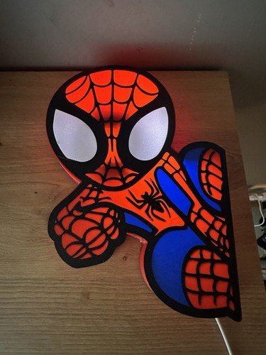 Light box spiderman parete - light, da
