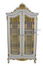 Vetrina cristalliera bianca e