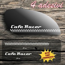 4 adesivi cafe racer strisce