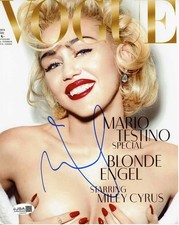 Foto Miley Cyrus 8x10 firmata