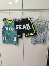 Set Abbigliamento Bambino 3 Pezzi Tshirt Pantaloncini Canotta 2/3/4 Anni Piazza