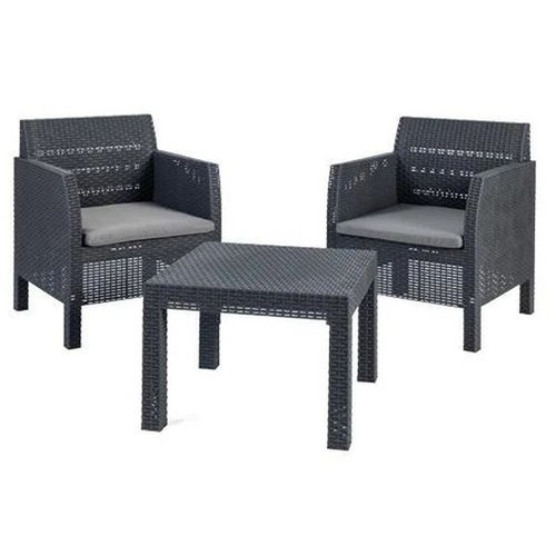 Set rattan matilde antracite - set,