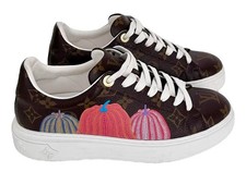 Louis Vuitton x Yayoi Kusama Pumpkin Leather Trainers Size 40