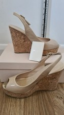 Jimmy Choo tacco nudo con zeppa | sandali con plateau | con scatola | taglia UK 4,5