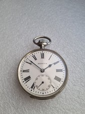 Zenith Ferrovie Dello Stato 1900 Pocket Watch Swiss Rare Big Casse