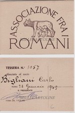 TESSERA: Associazione fra i