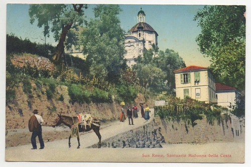 Cartolina antica san remo - antica,