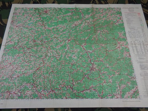 Original ww2 british army map - original,