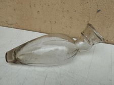 ANTICO XIX - XX secolo PITALE ORINATOIO IN VETRO OSPEDALIERO Lunghezza cm.29