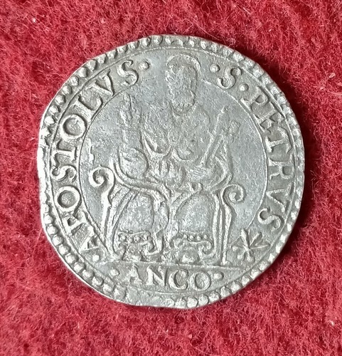Ancona pio 1559 - 65, testone