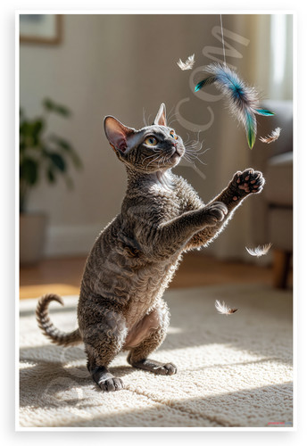 Poster devon rex gatto che - poster,