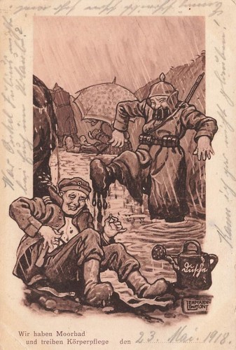 Cartolina ww1 soldati umorismo - soldati,