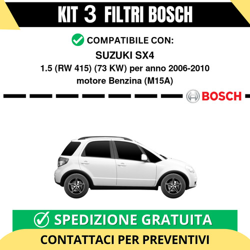 Kit bosch filtri tagliando - filtri,