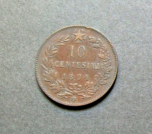 Centesimi 1894 segno di - 10,