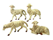 4 Pezzi Pecore Assortite - proporzione Cm 30 - Gregge Animali Pastori Presepe