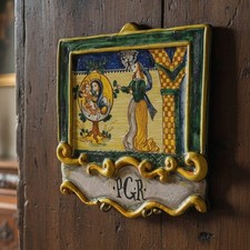 Targa da parete Maiolica