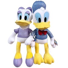 Disney Paperino Donald e Paperina Daisy Glitter Peluche 40 cm Originale Bambini