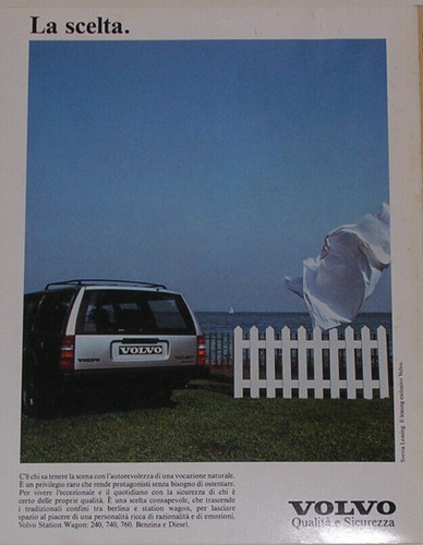 Advert pubblicità 1988 - 1988, volvo