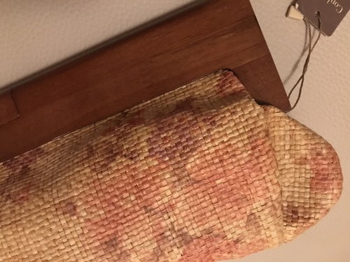 Borsa paglia legno - legno, pochette