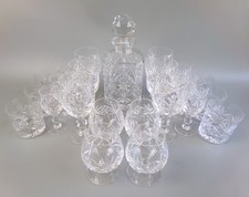 Set vetro cristallo tagliato