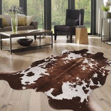 Water Resistant Cow Print Rug