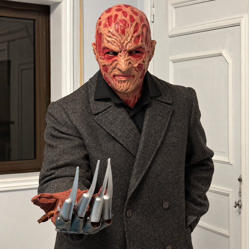 Maschera freddy krueger - freddy,
