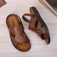 Sandalias De Piel Para Hombre