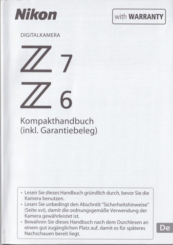 Nikon manuale uso - manuale, z6