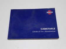 NISSAN CABSTAR. E LIBRETTO USO E MANUTENZIONE 1999