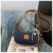 Borsa in denim retrò di alta