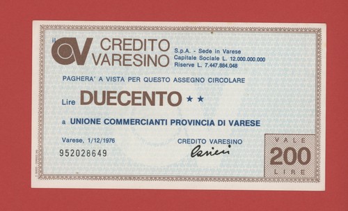 Italy 200 lire - italy, credito