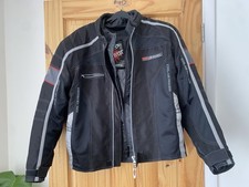 Giacca moto corazzata tessuto - giacca,