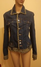 Vintage Iconica Archivio Dolce e Gabbana  D&G Giacca tweed  denim