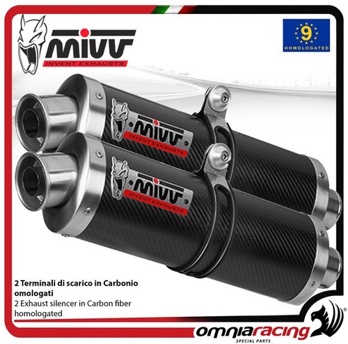 Mivv pair exhausts slip on - mivv,