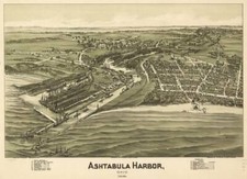 Poster - Ashtabula OH Mappa