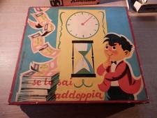 gioco da tavolo vintage "Se lo sai raddoppia" costruzioni Cartoccino
