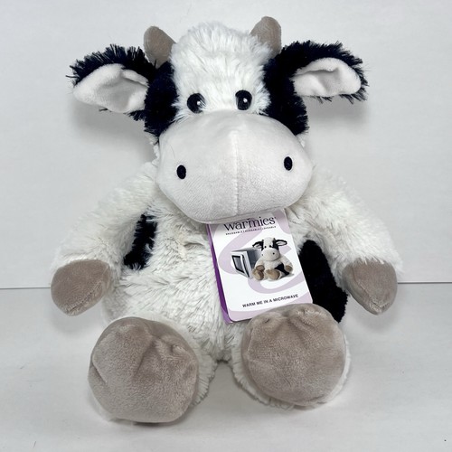Peluche mucca bianco - e, nero