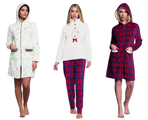 Pigiama donna invernale - pigiama, coral