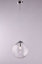 lampadario 1 luce sfera vetro